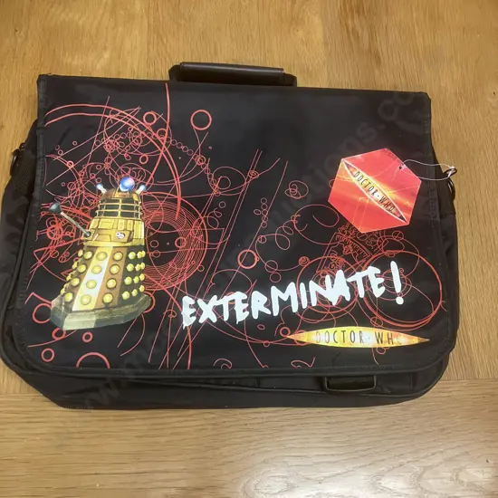 Doctor Who Dalek "Exterminate" Laptop Bag - BBC Official Doctor Who As New With Tag