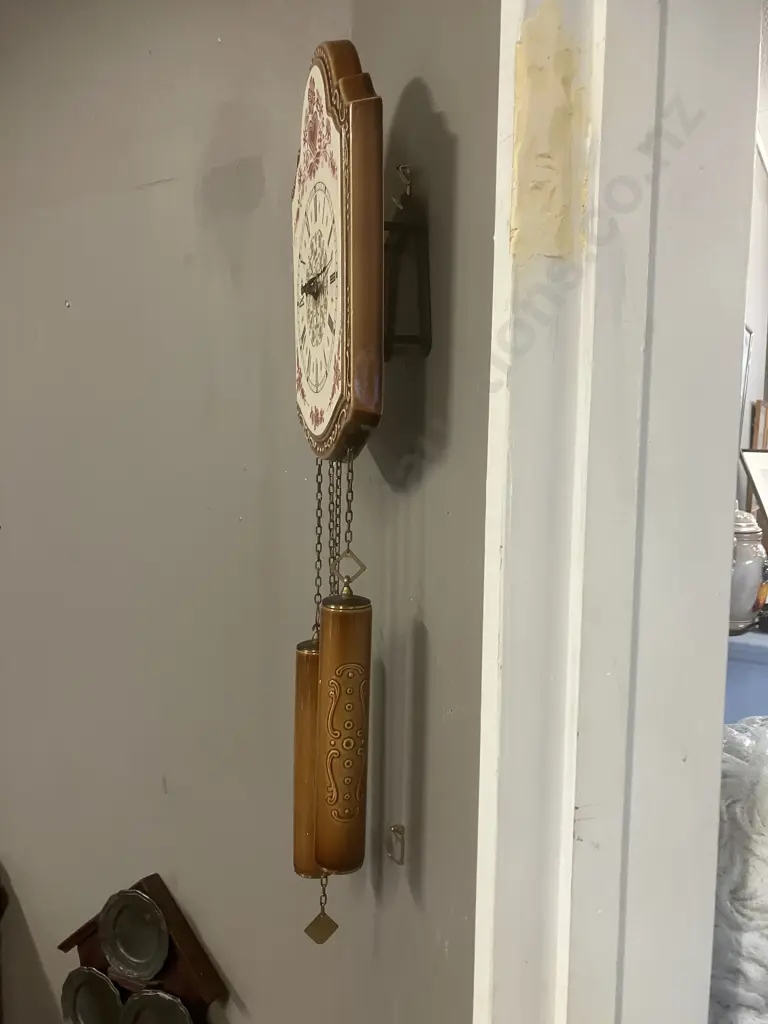 Vintage German Schatz Elexacta Porcelain / Enamel? Wall Clock Image 1++