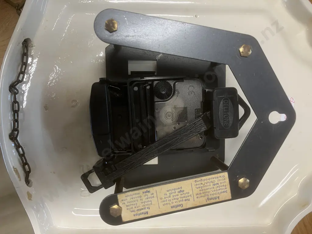 Vintage German Schatz Elexacta Porcelain / Enamel? Wall Clock Image 1++