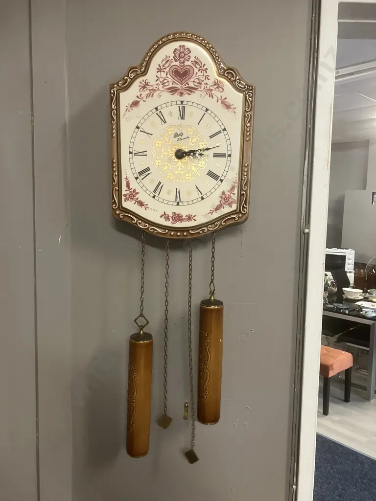 Vintage German Schatz Elexacta Porcelain / Enamel? Wall Clock Image 1++