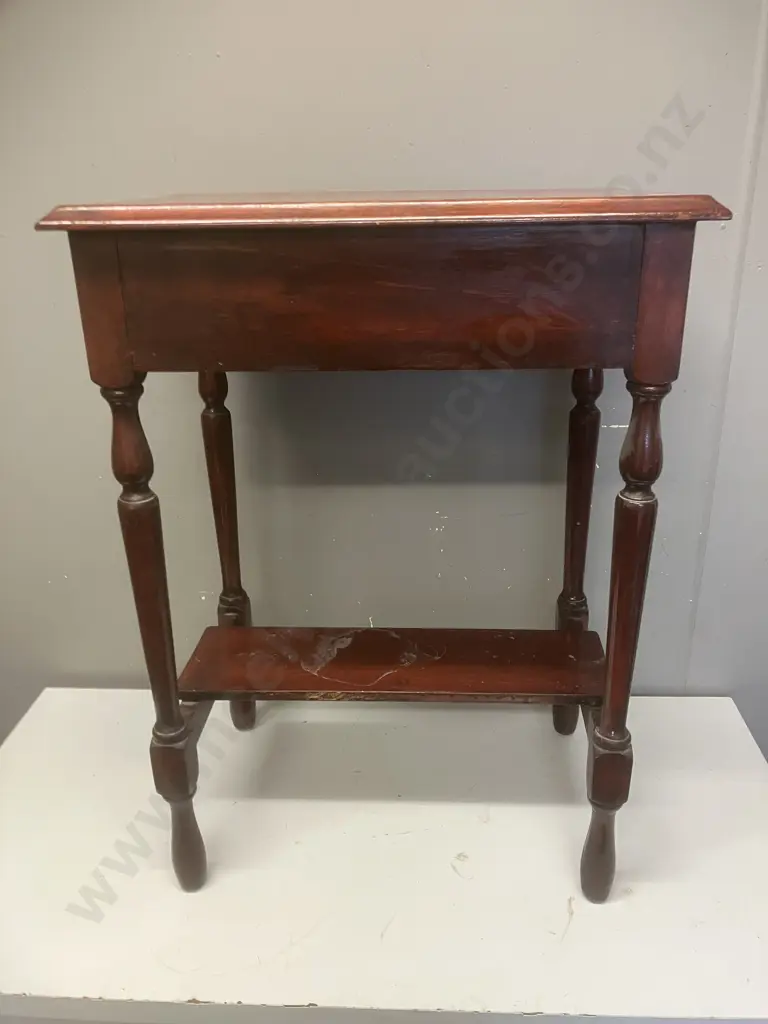 Side Table With Single Drawer. H69 W51 D35cm Image 1++
