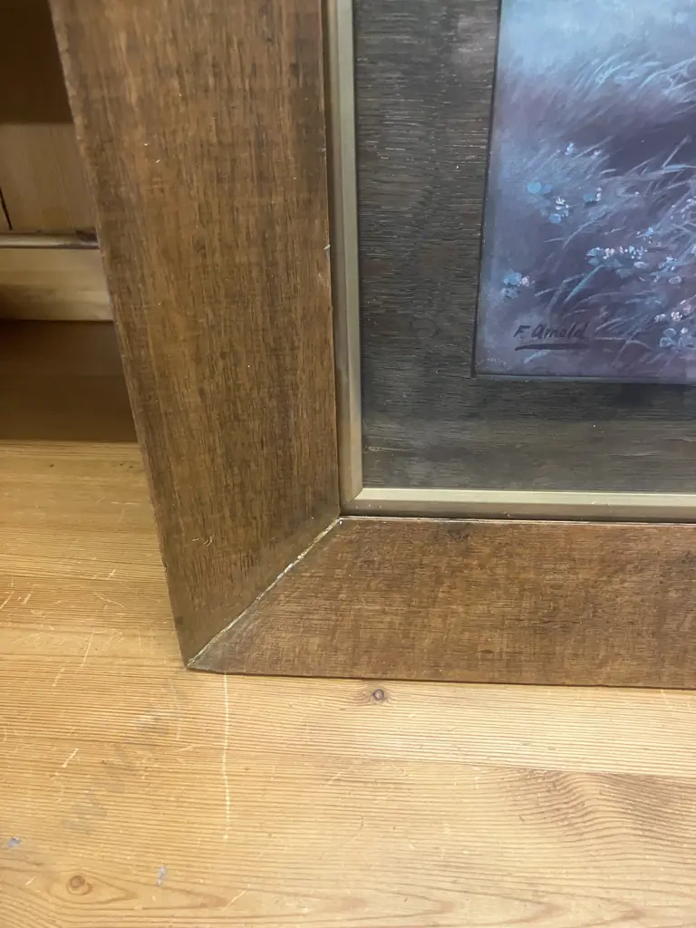 F. Arnold 'Spring Blossoms' (1910) Oak Framed Print. 67 x 47cm Image 1++