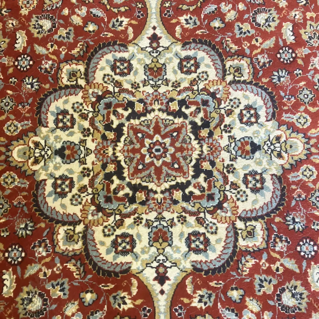 Floor Rug - Reds / Blues / Whites. 170 x 230cm Image 1++