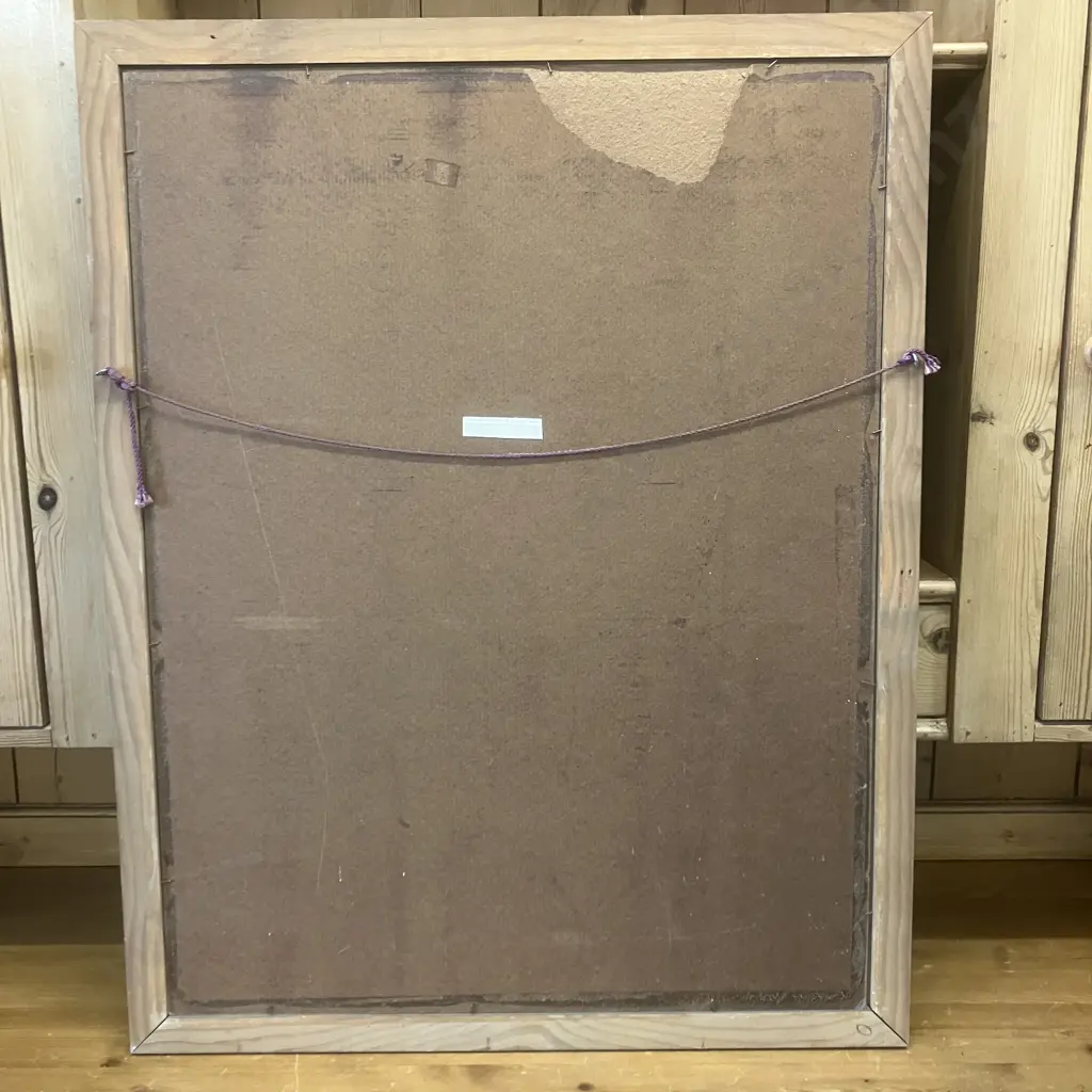 Vintage Framed Print "Contemplacion" Oleo De Francisco Ribera. 80 x 63cm Image 1++