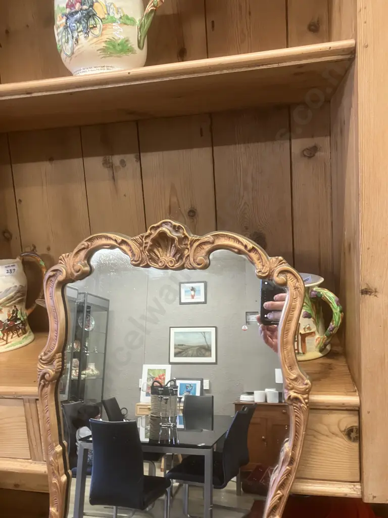 Ornate Gilt Wall Mirror. 61 x 36.5cm Image 1++