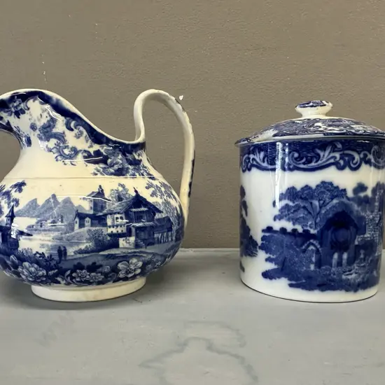English Blue & White Items Including G.Jones & Sons, Abbey Etc