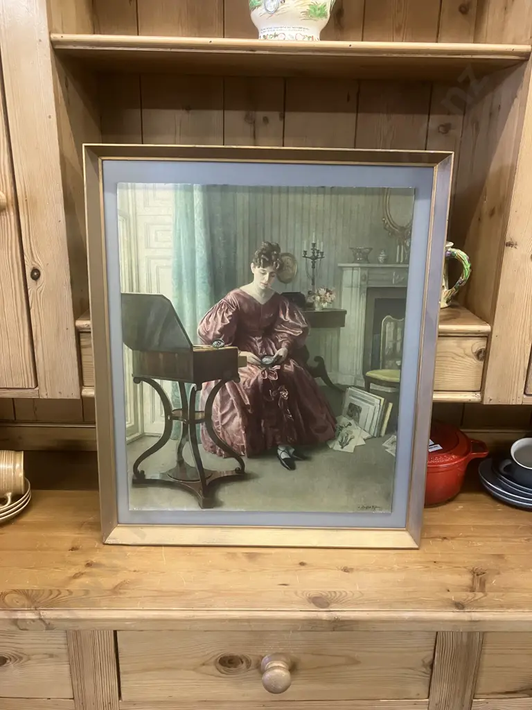 Framed & Glazed F&R Print 'Regency Days' Leonard Campbell Taylor. 64 x 53cm Image 1++