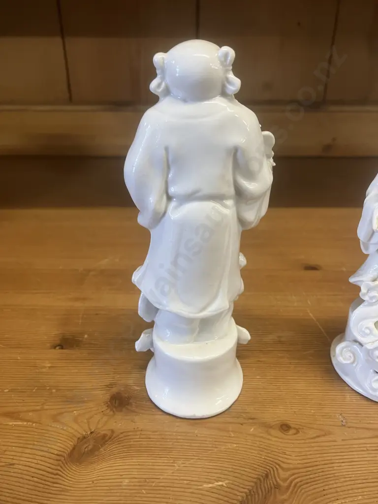 Chinese Blanc De Chine Porcelain Figural Group of the Eight Immortals. H16cm Image 1++