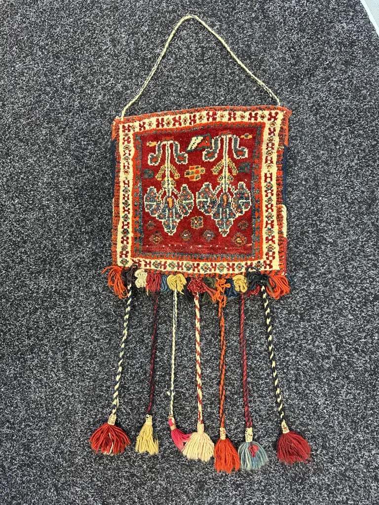 Small Hand Woven Turish Bag/Wall Hanging H77cm. Image 1++