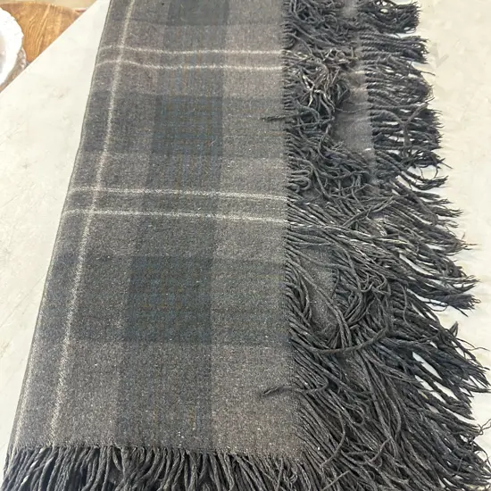 Antique Fringed Travel Rug