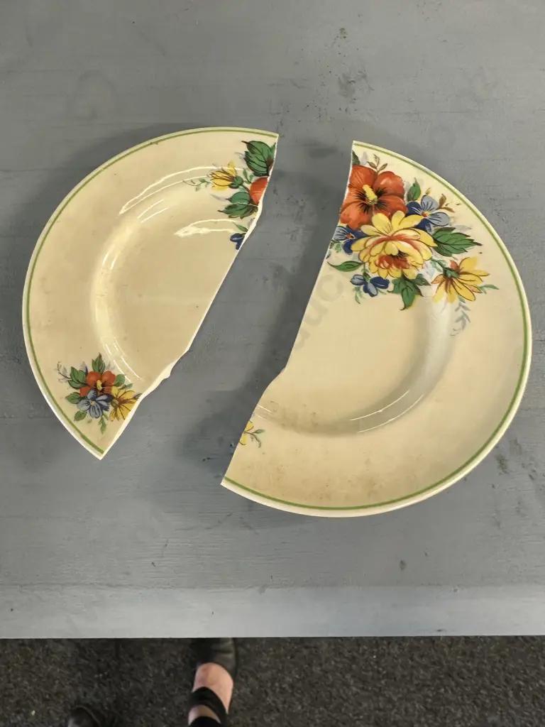 Vintage English Tea Ware 3x Demi Tasse Trios, 1x Duo, Creamer & Teapot Floral Detail (1x Plate Broken) Image 1++