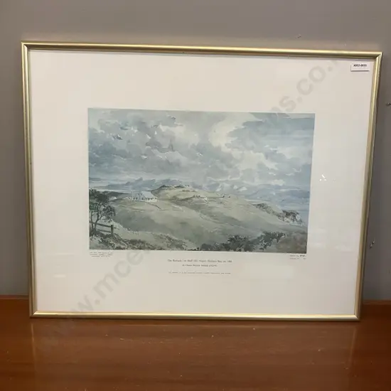 The Barracks, On Bluff Hill, Napier Hawkes Bay, ca 1866 CD Barraud - Turnbull Print #2161 1967. 47 x 59cm