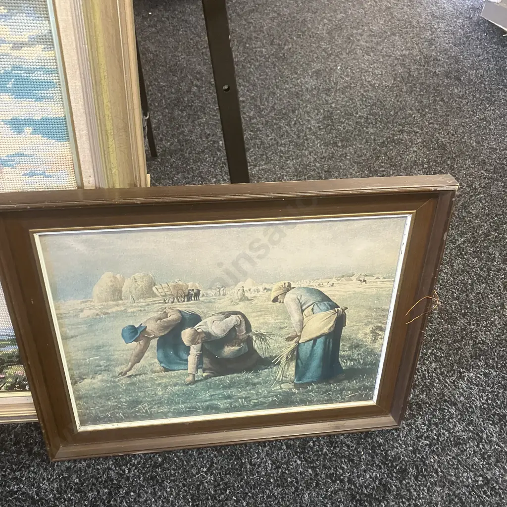 Thomas Lawrence - The Red Boy Framed Print 60x49cm Tapestry Study of Pinkie 72x60cm & Millet' "The Gleaners" Frame Print Image 1++