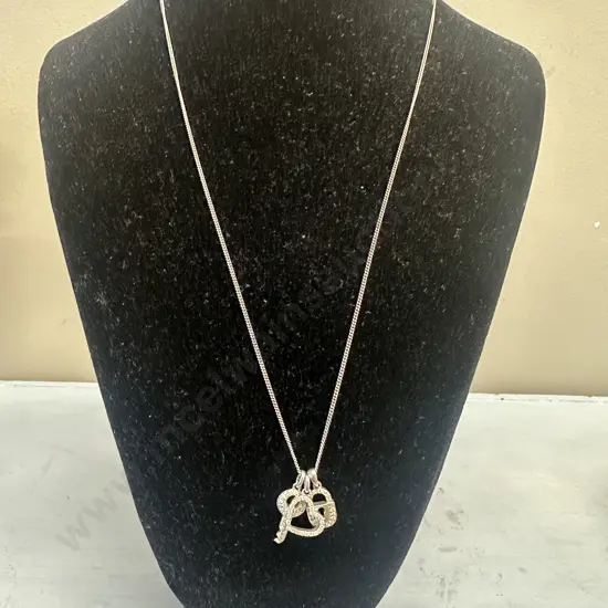 Stamped Sterling Silver Necklace & Pendants