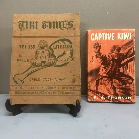 The Tiki Times - Souvenir Booklet of Camp Newspaper for POWs at E535, Milwitz, Upper Silesia, July 1944 to January 1945