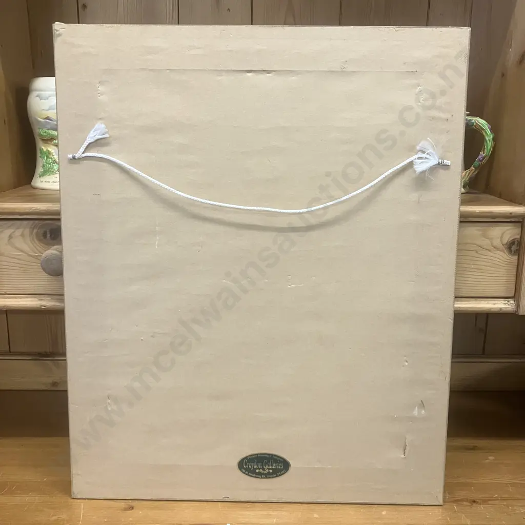 N. Currie '50 Ballerina Painting In Detailed Frame, Signed. 57 x 46.5cm Image 1++