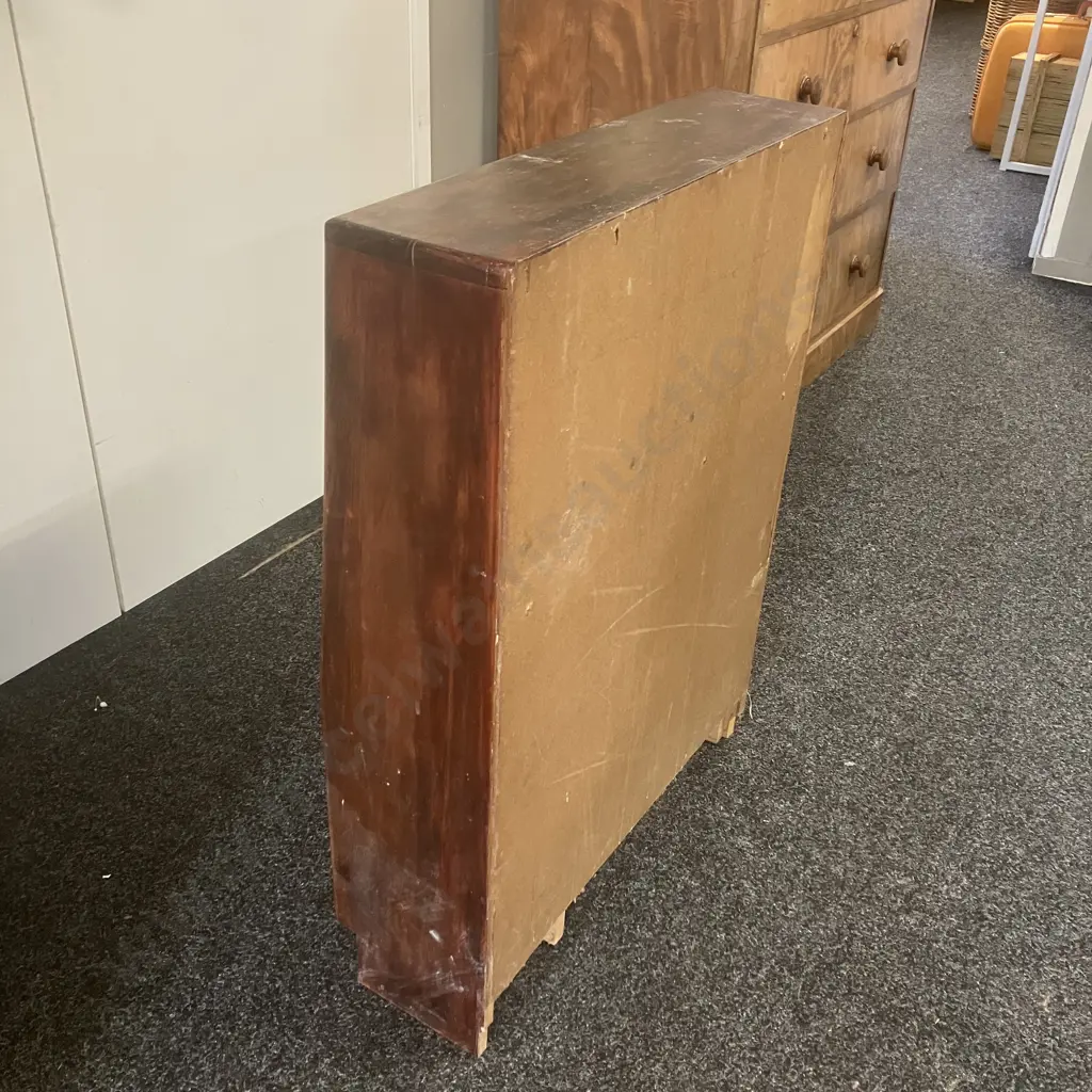 Vintage 3 Shelf Bookcase. H93 W68 D18 - 23cm Image 1++