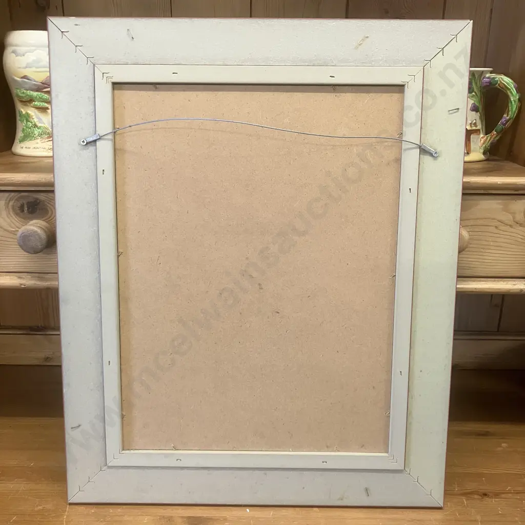 Vintage Ballerina Artwork In Ornate Silver Colour Frame. 53 x 43cm Image 1++