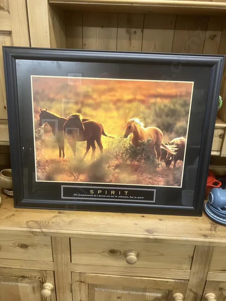 'Spirit' Horse Motivational Picture. 78 x 63cm Image 1++