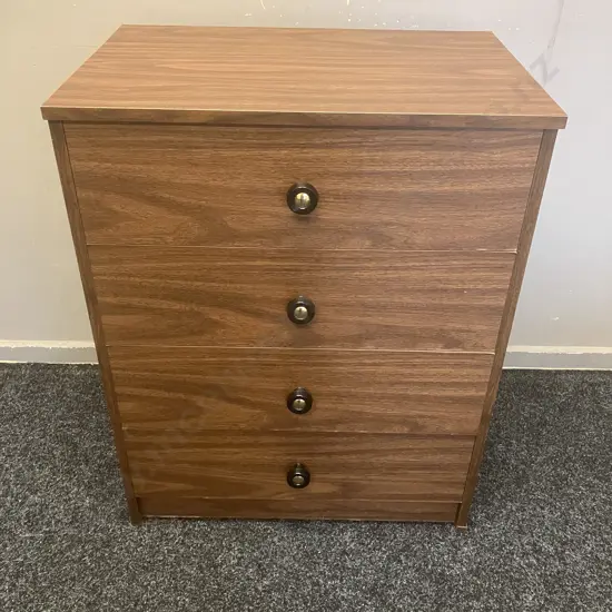 Four Drawer Chest of Drawers. H76 W60 D39.5cm