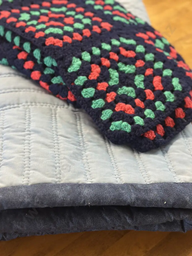 Coverlet & Crochet Blanket  Image 1++