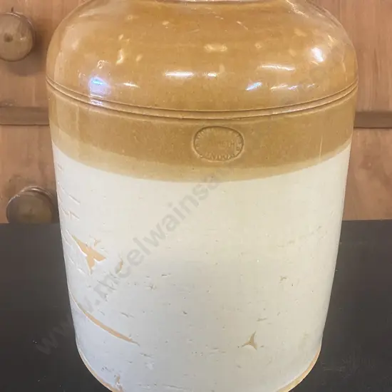 Doulton Lambeth Vintage Large Stoneware Crock. 34 x 22cm