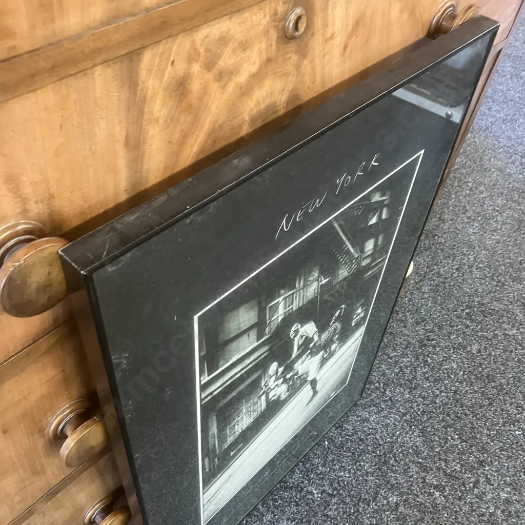 Geoff Stern 'New York' Framed Glazed Poster. 76.5 x 51cm Image 1++