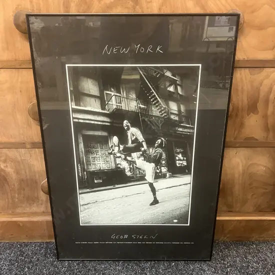 Geoff Stern 'New York' Framed Glazed Poster. 76.5 x 51cm