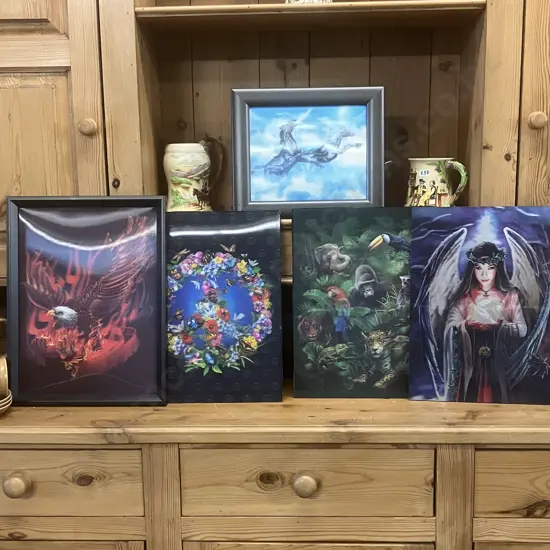 Lot of Five 3D Lenticular Pictures