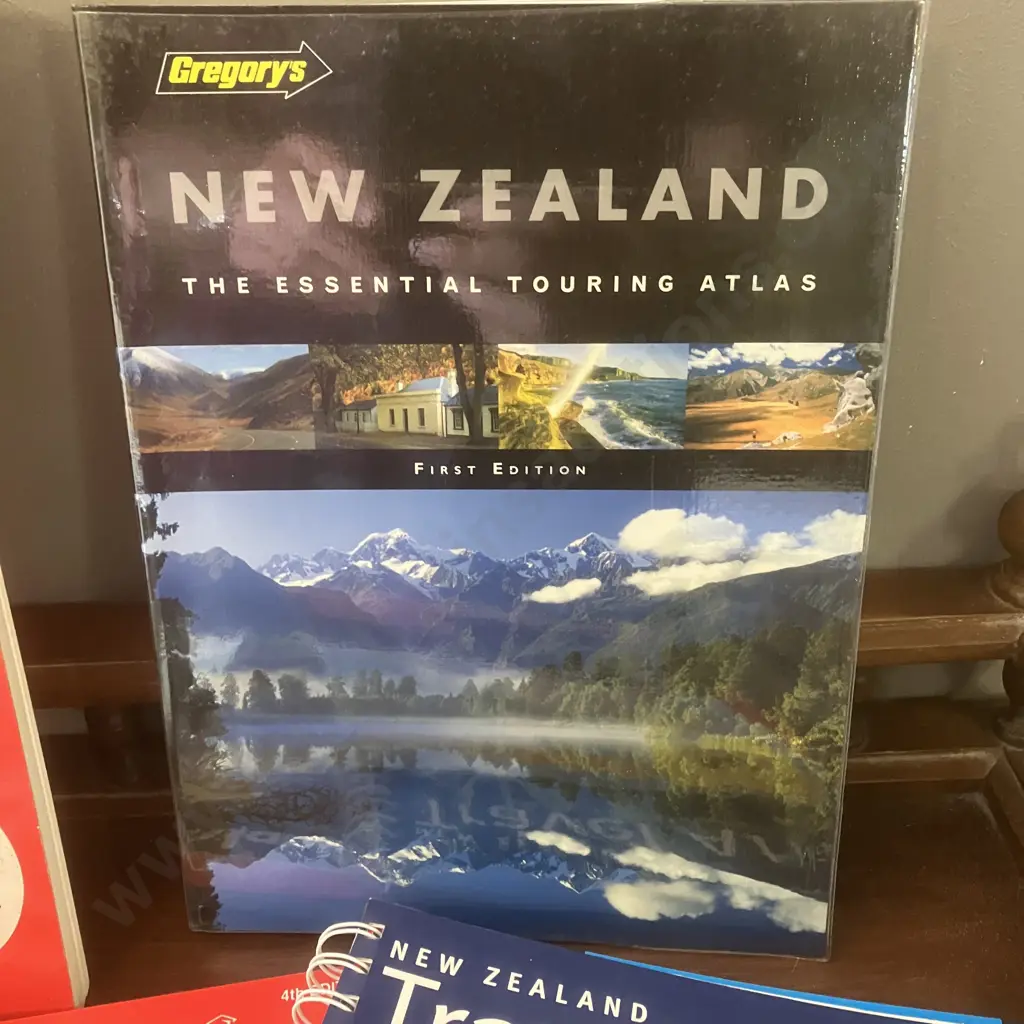 New Zealand Maps, Walks, Pair of World Atlas's Image 1++