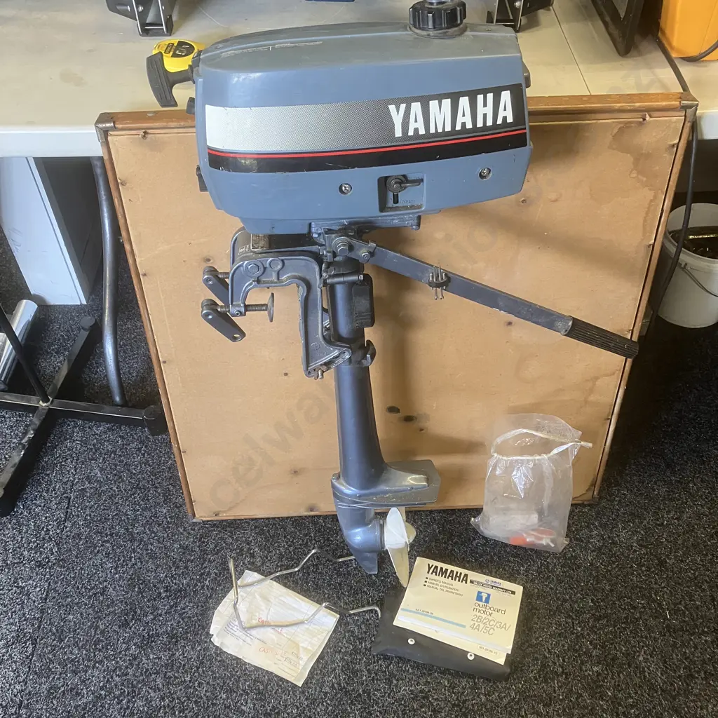 Yamaha 2C Outboard Motor S/N 014789 (20/12/88) With Manual, Tools Etc Image 1++