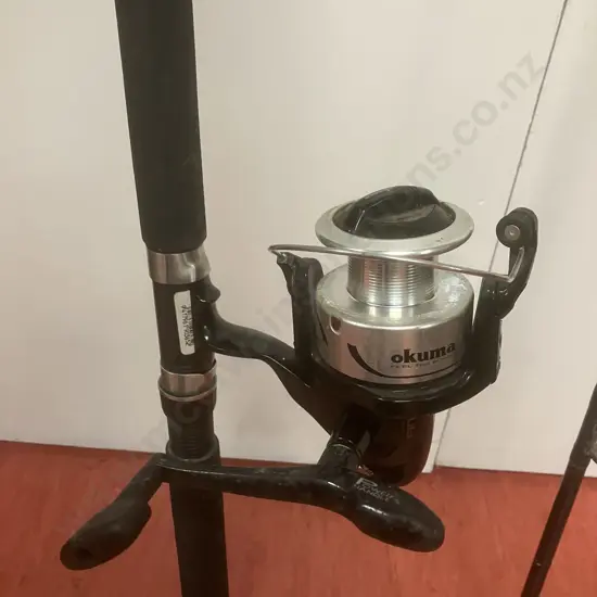 Okuma Fina S5015 Spinning Reel With Matrix Power Stick 12' 2 Piece Surf Rod
