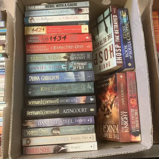Box Lot Assorted Books