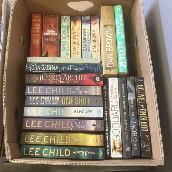 Box Lot Assorted Books