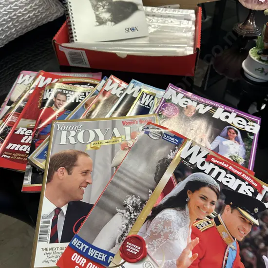 Royal Family Magazines, Plastic Sleeves, SPCA Photo Album Etc