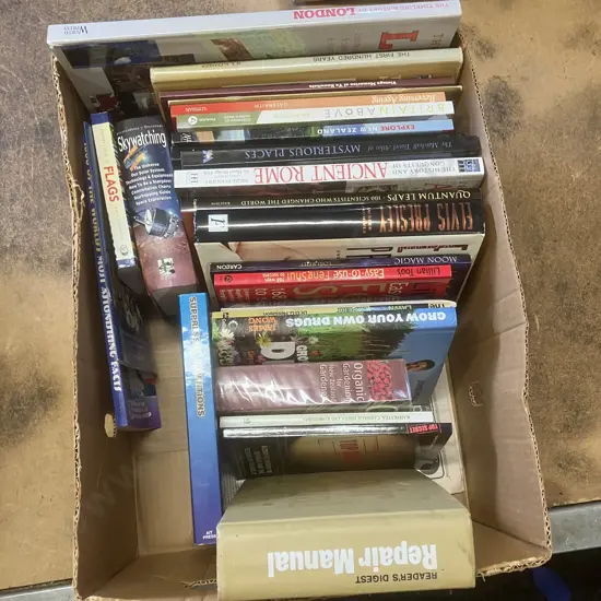 Box Lot Assorted Books