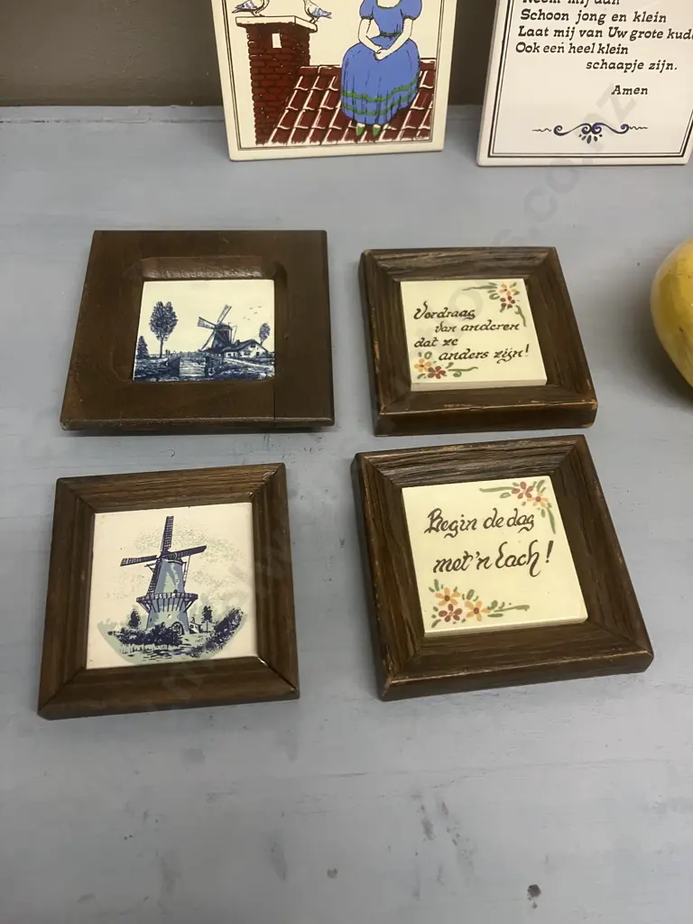 Selection Of Dutch Items Including Shoes & Wall Art Image 1++