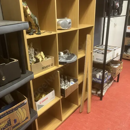 12 Cube Shelf. H172.5 W125 D29cm (As Found Condition)