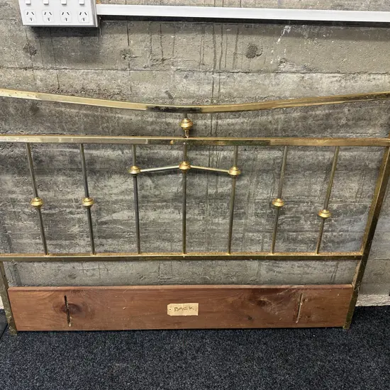 Vintage Brass Coloured Double Size Bed Head