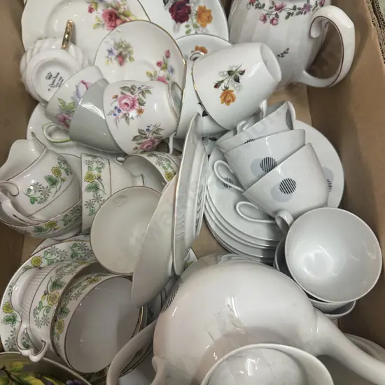 Assorted China Items Including Teapots, Duos, Part Teaset Etc