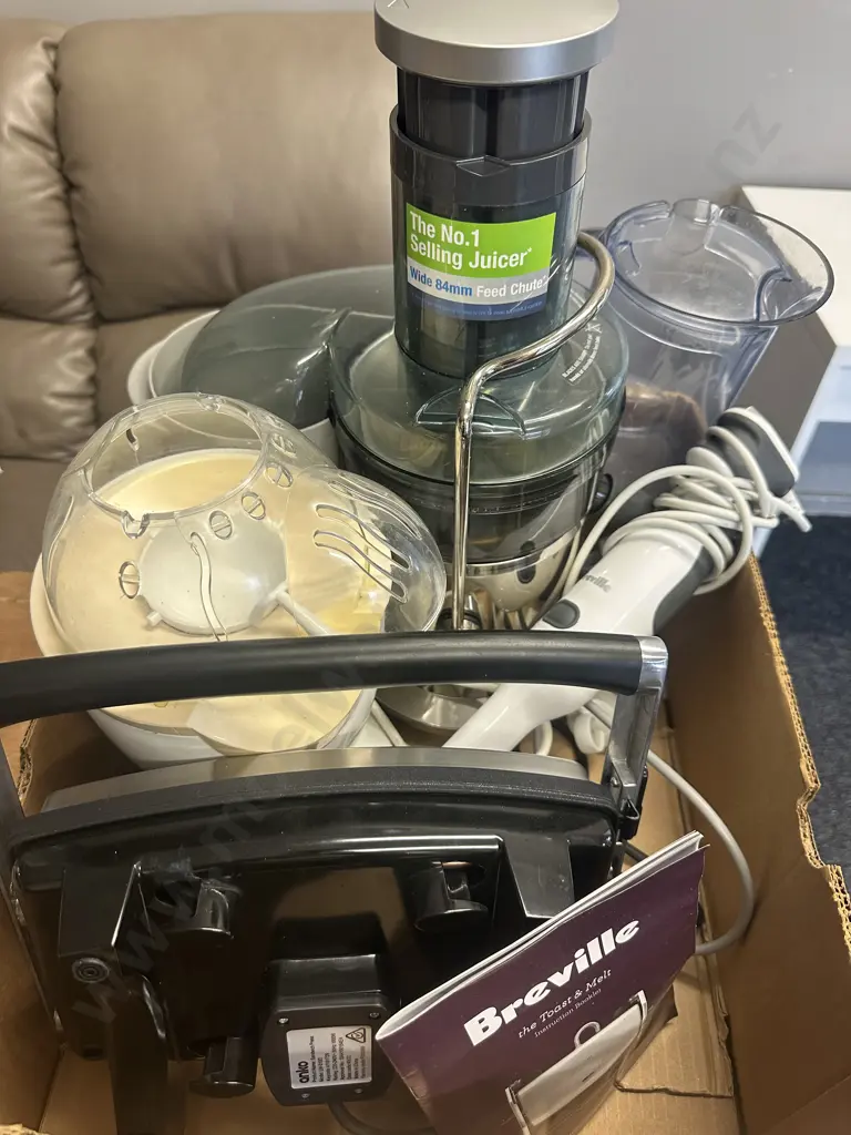 Breville Juice Fountain, Stick Blender, Popcorn Cooker, Sandwich Press Image 1++