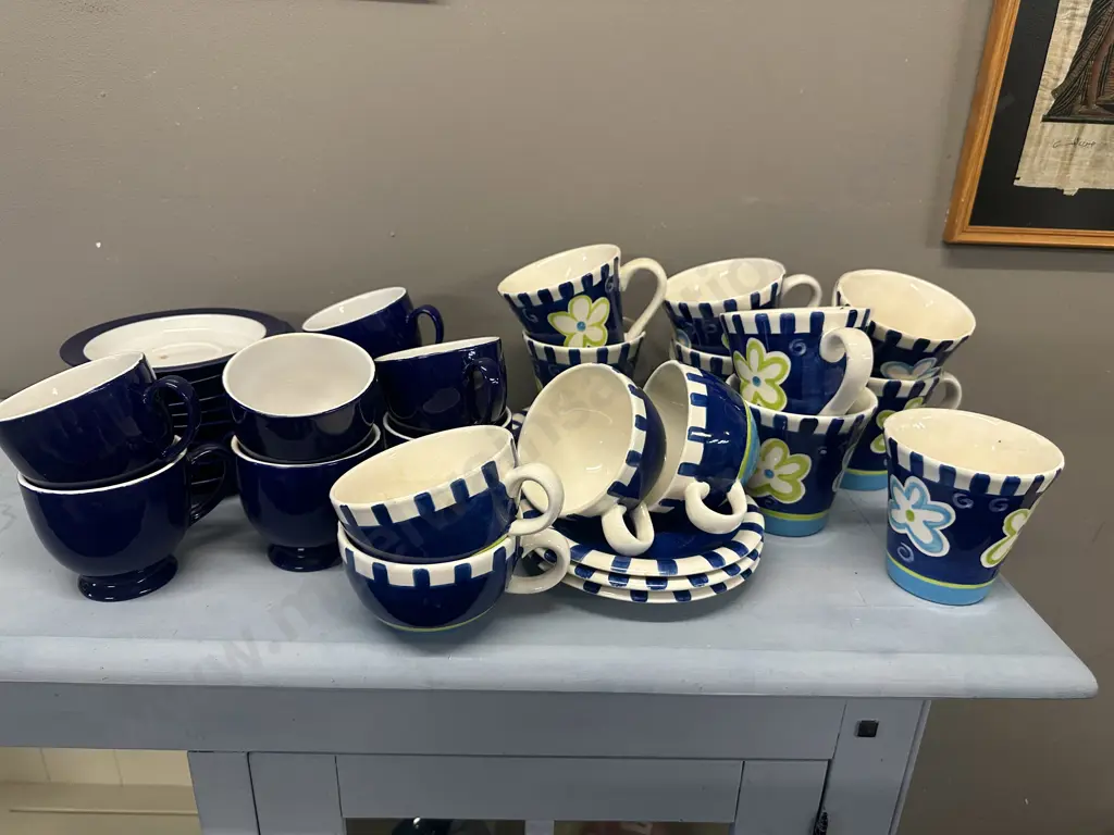 Assorted Teaware Items Including 'Piazzza' & Home Essentials Image 1++