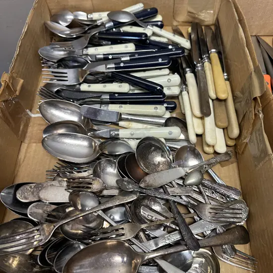 Assorted Cutlery Including Silverware