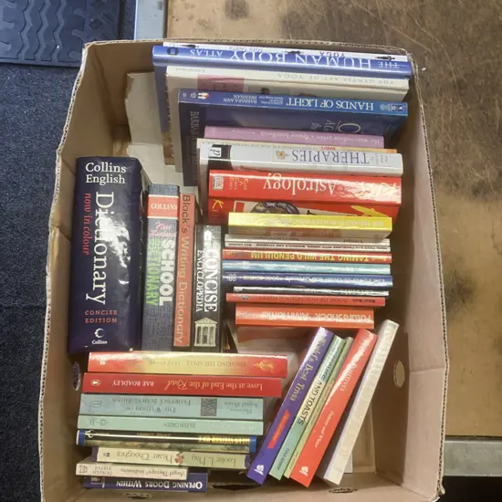 Box Lot Assorted Books