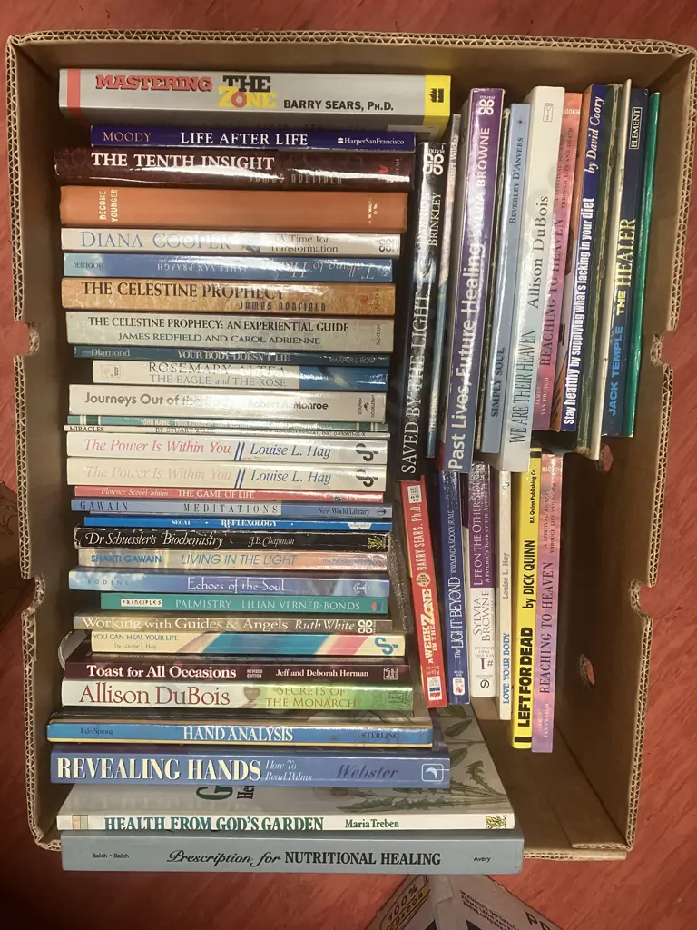 Box Lot Assorted Books Image 1++