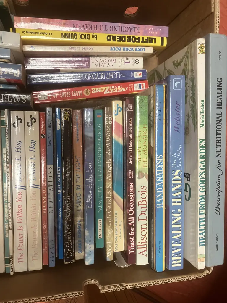 Box Lot Assorted Books Image 1++