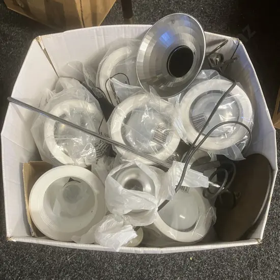 Box Lot Lights, Bulbs Etc