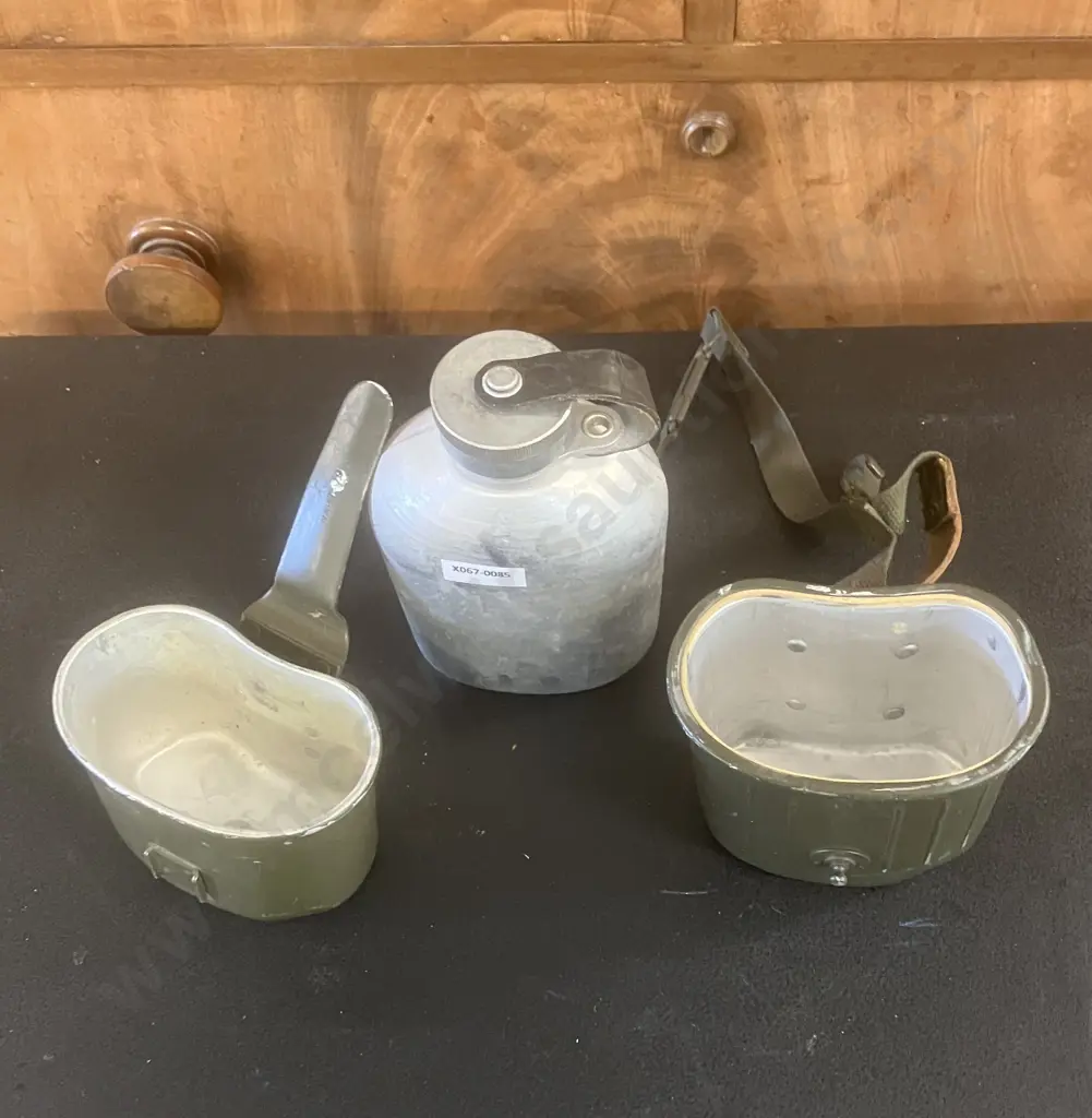 Vintage World War 2 German 3 Piece Mess Kit Image 1++
