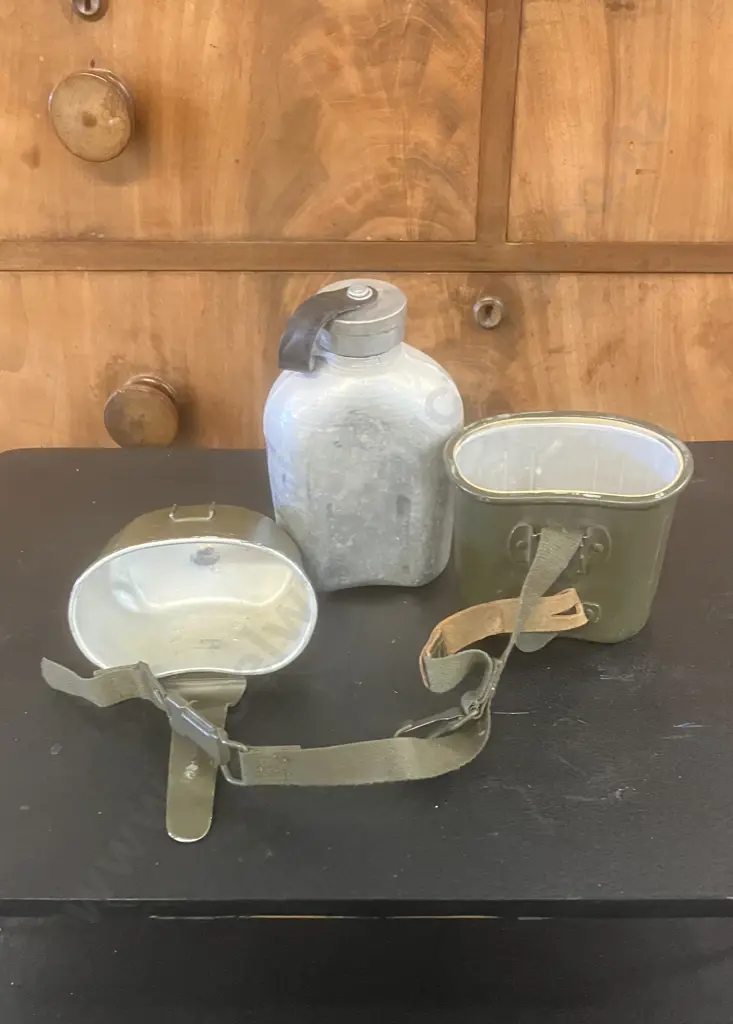 Vintage World War 2 German 3 Piece Mess Kit Image 1++