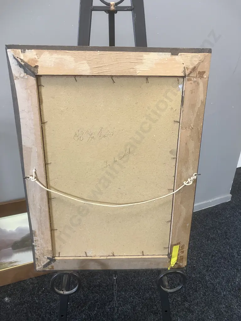 Vintage Oil On Board of Paul Wrens' "Clarence River Kaikoura" Signed Max Bottom Right, Framed 57 x 42cm Image 1++